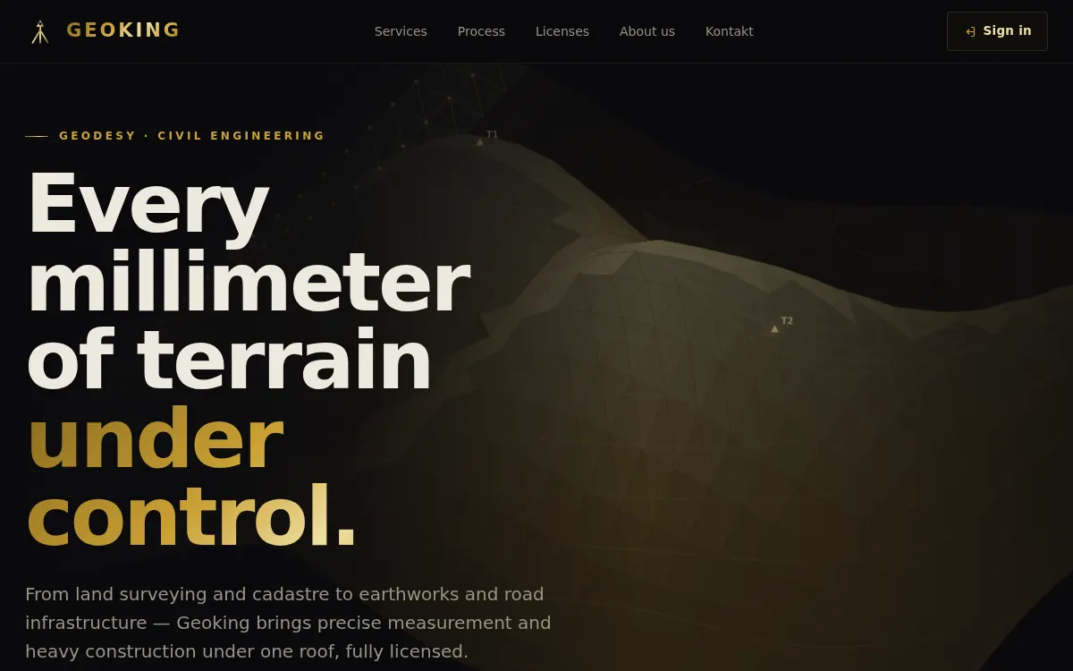 GEOKING - live website